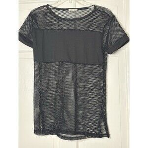 Smoke & Mirrors Black Mesh Top Women’s XS